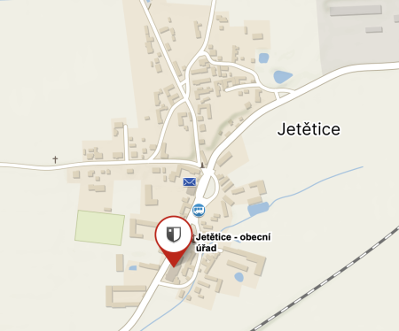 mapa obce Jetětice